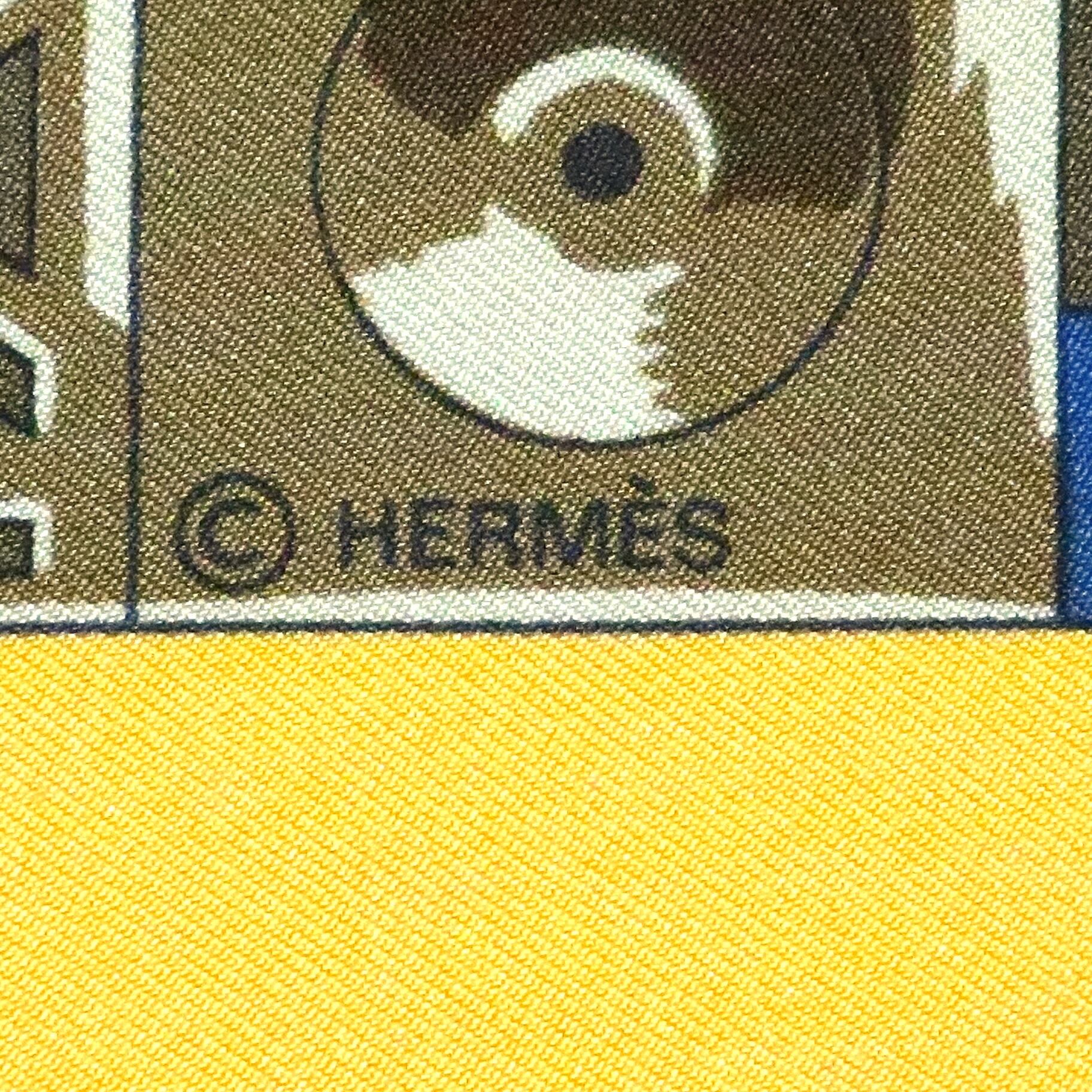 エルメス HERMES/スカーフ カレ90 アフリカのスプーン CUILLERS D