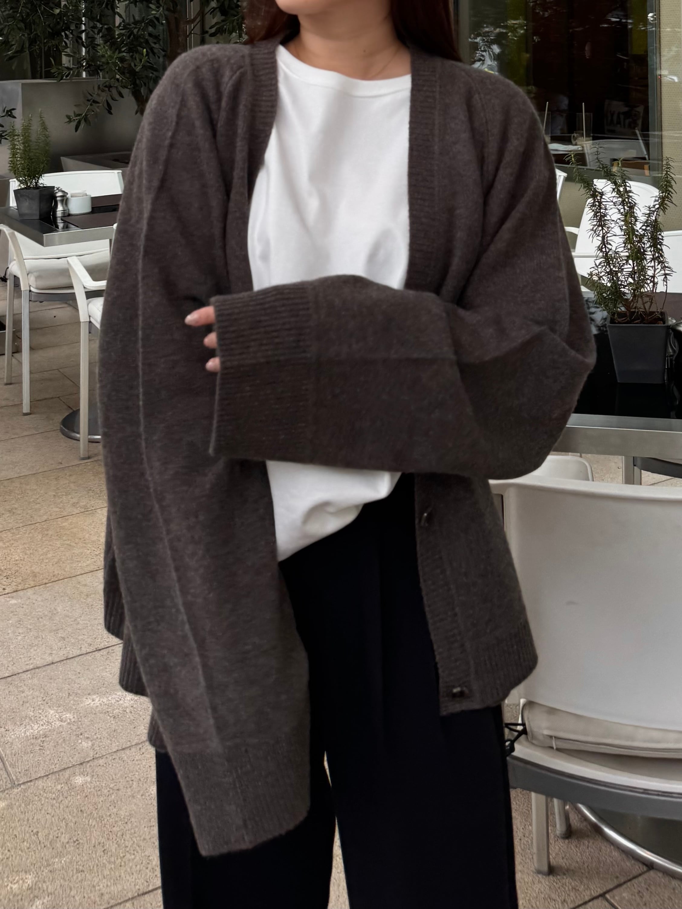 deux mi オーバーサイズドロングウールコート 74e07a0c1ebaa62dd3d482f67f9702