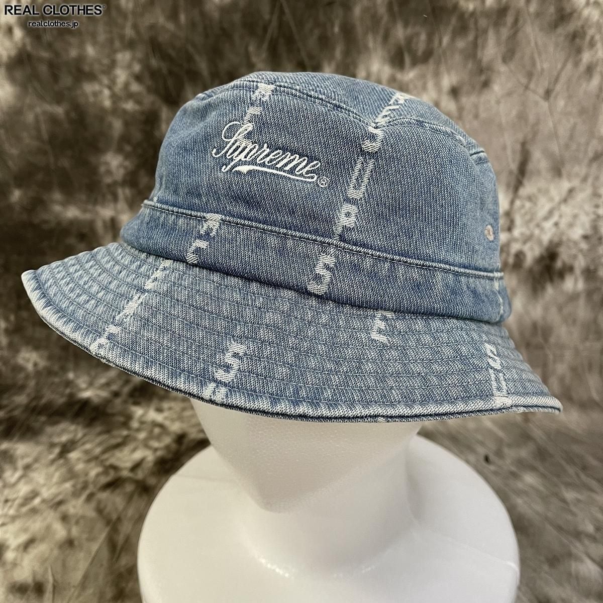 稀ML supreme  jacquard  denim crusher ハット