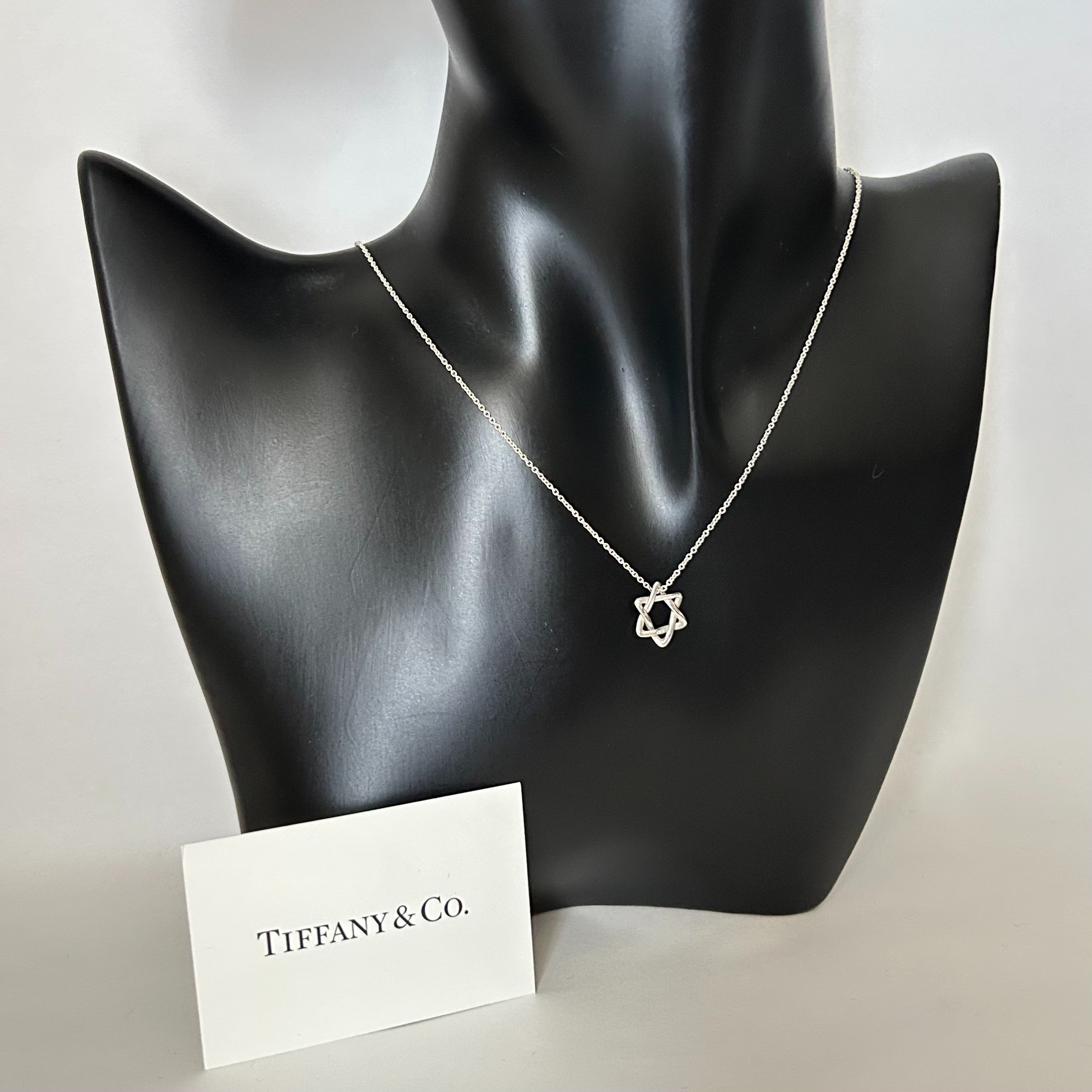 T7162】Tiffany&Co. スターオブダビデネックレス(small)/silver925