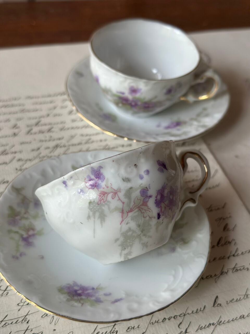 スミレのミニチュアティーセット ディネット おままごと | Brocante de