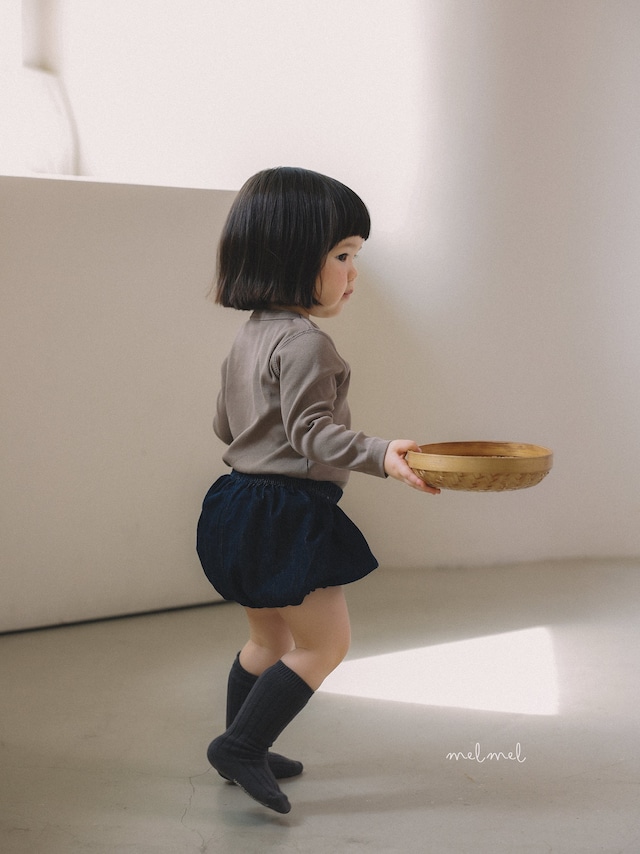 【取寄】melmel|no-fade short bloomers|ノーフェードショートブルマ|XXS-S|kids|26 autumn