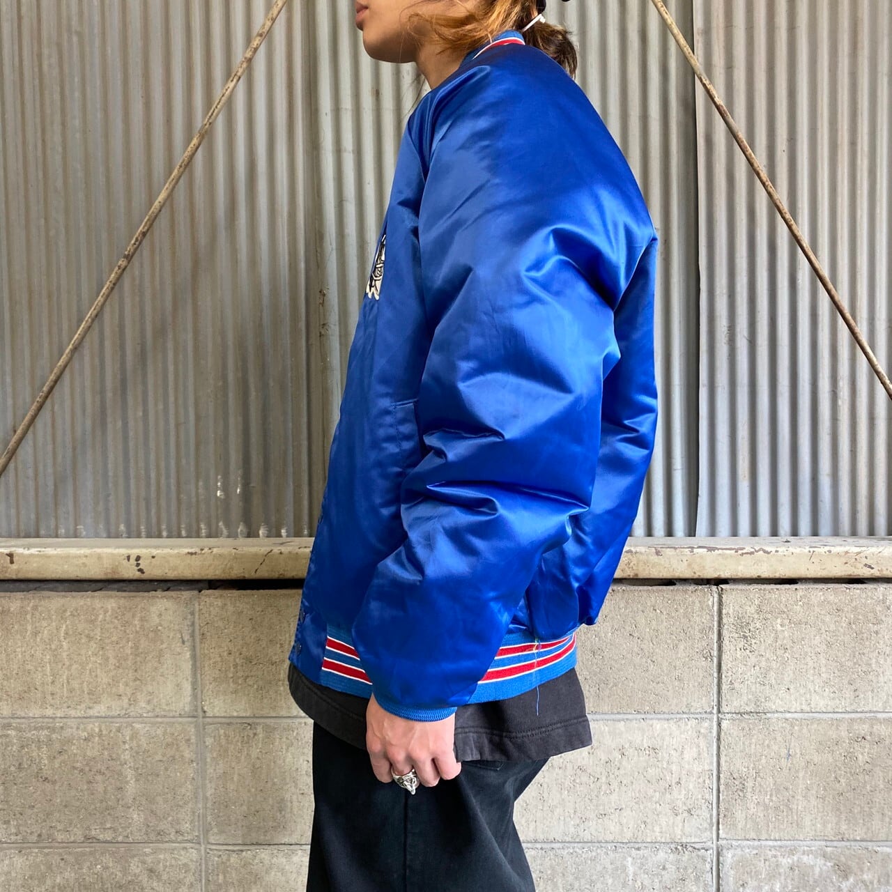 90年代 Chalk Line NFL ナイロンスタジャン メンズXL 古着 USA製 