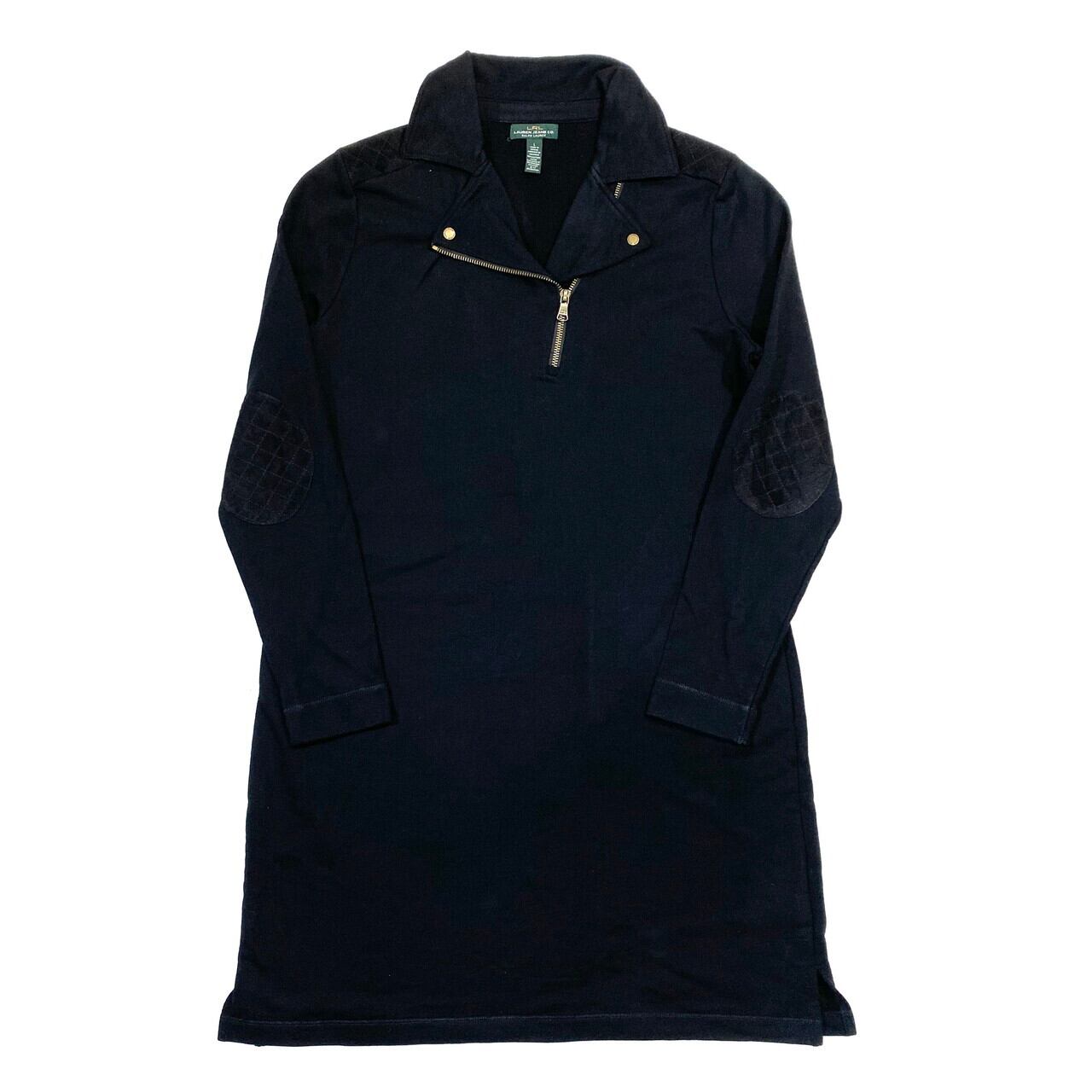 Lauren Ralph Lauren ローレンラルフローレン 長袖 スウェットワンピース レディースl相当 ブラック 黒 古着 ワンピース Ws22 50 Cave 古着屋 公式 古着通販サイト