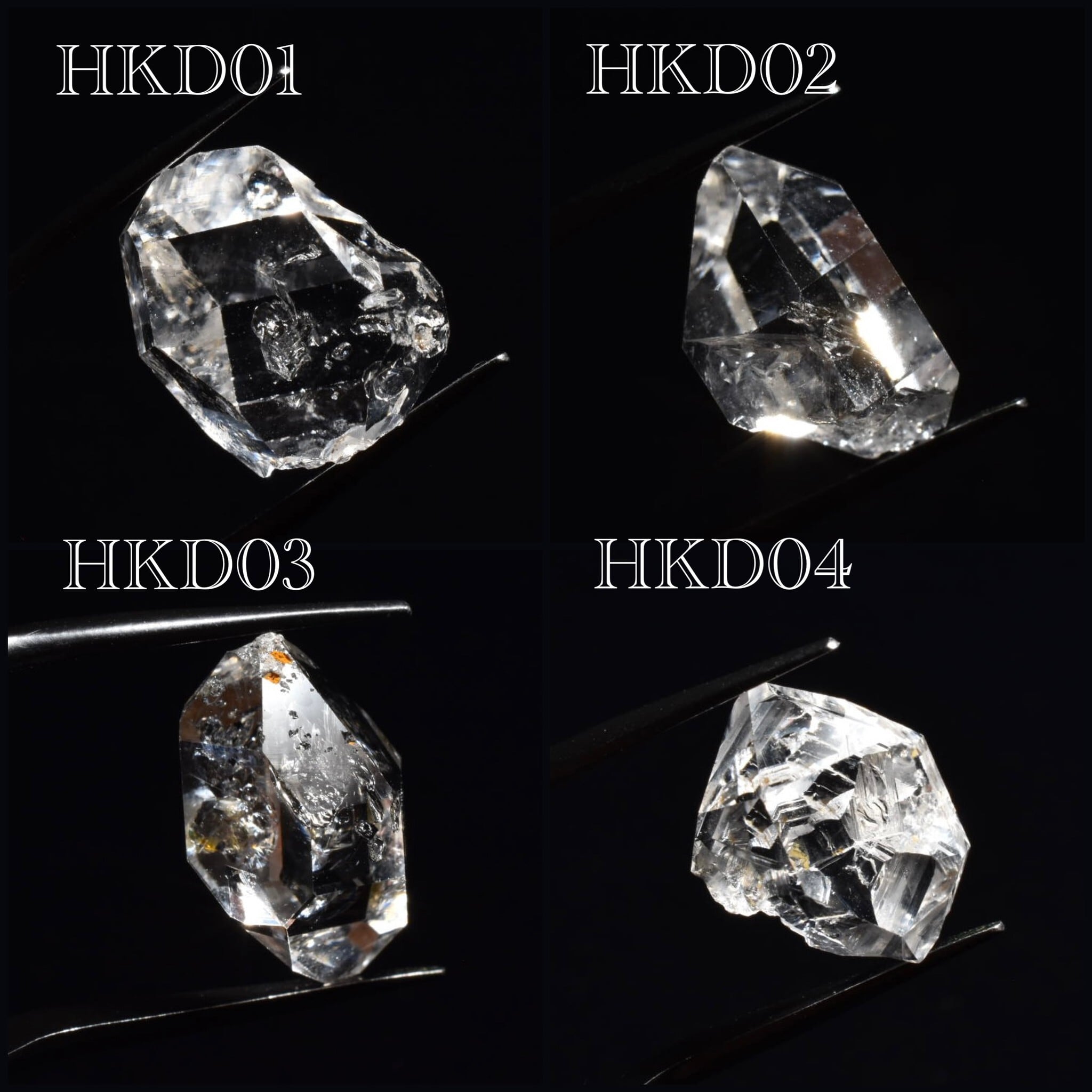 ハーキマーダイヤモンドニューヨーク産天然石原石希少レインボー虹