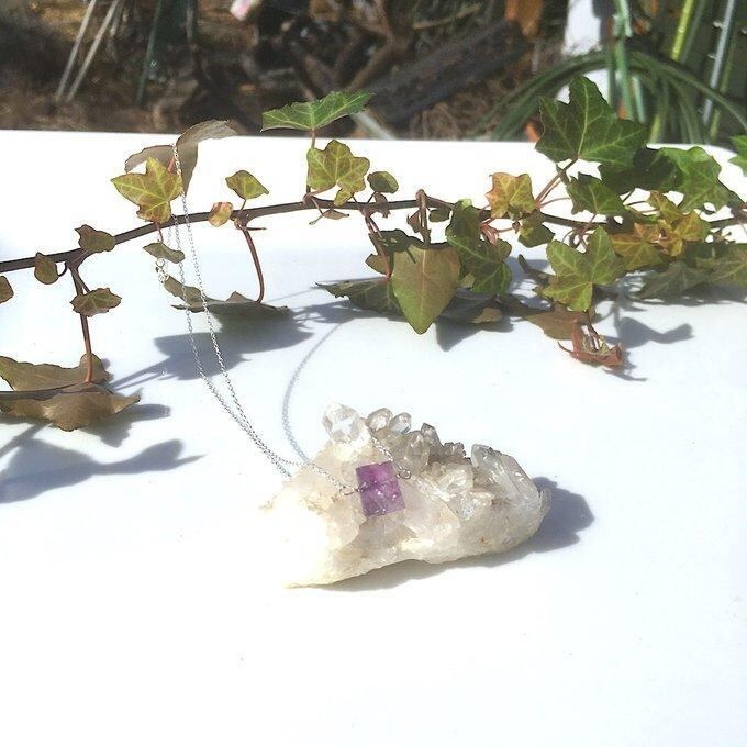 【一点物】✦2月の誕生石✦⋆.· Natural Beauty ― SV925リバーシブルのアメジストネックレス⋆.·✦