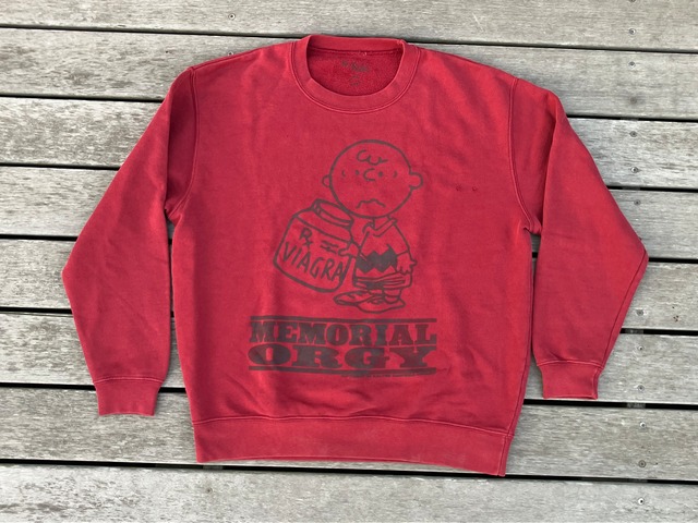 CEREAL ORIGINAL PEANUTS MEMORIAL ORGY SWEAT SHIRTS ダメージ有り