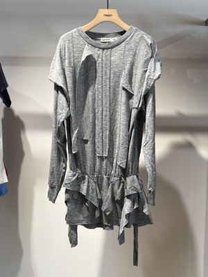 【26AW】OPEN YY オープン ワイワイ/ トップス / RAW CUT RUFFLE DRESS TOP