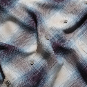 【CalTop(キャルトップ)】Made In USA OMBRE CHECK S/S SHIRT アメリカ製 オンブレチェック半袖シャツ