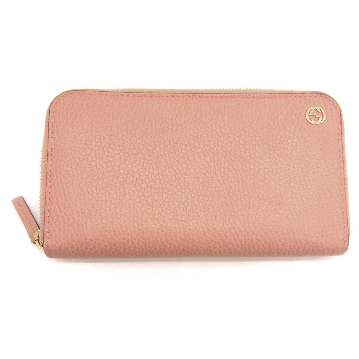 GUCCI グッチ ラウンドファスナー長財布 インターロッキングG レザー 
