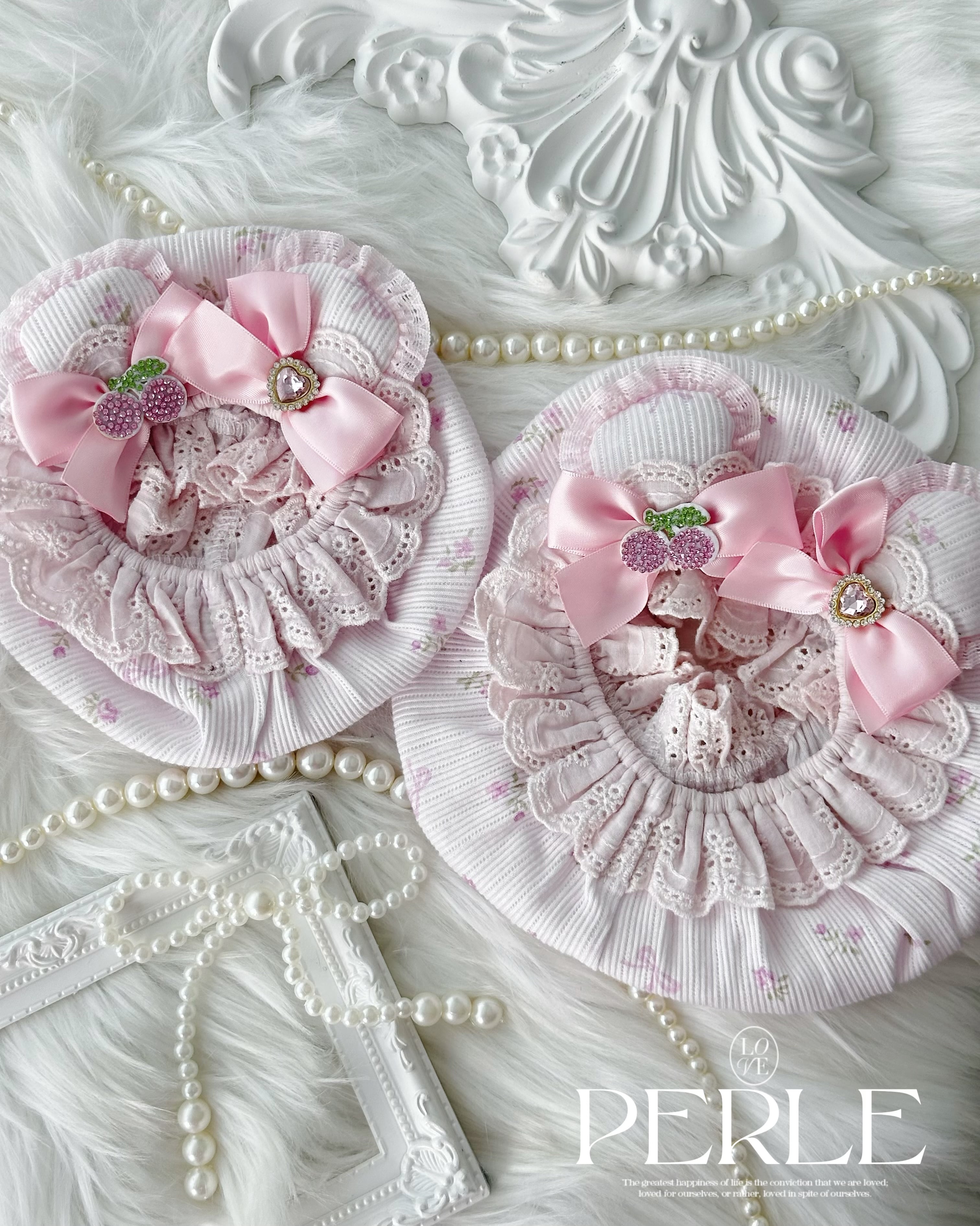 Cherry ribbon くまみみ♡スヌード