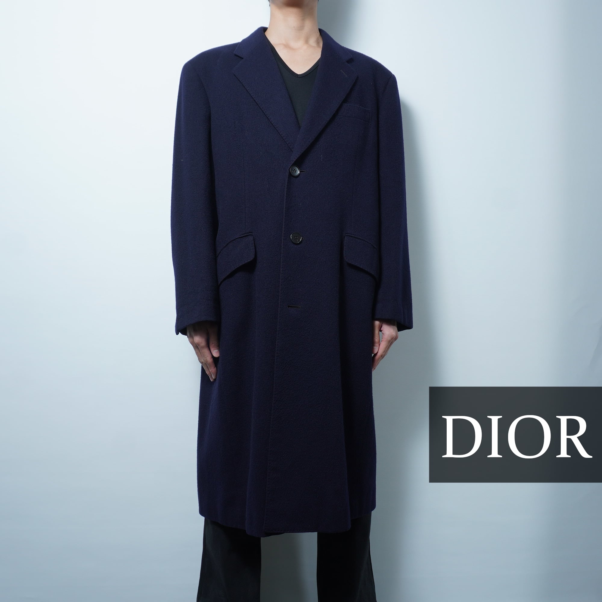 クリスチャンディオール　ロングコート　アンゴラ　カシゴラ　キャメル　ダブル クリスチャンディオール ロングコート アンゴラ カシゴラ