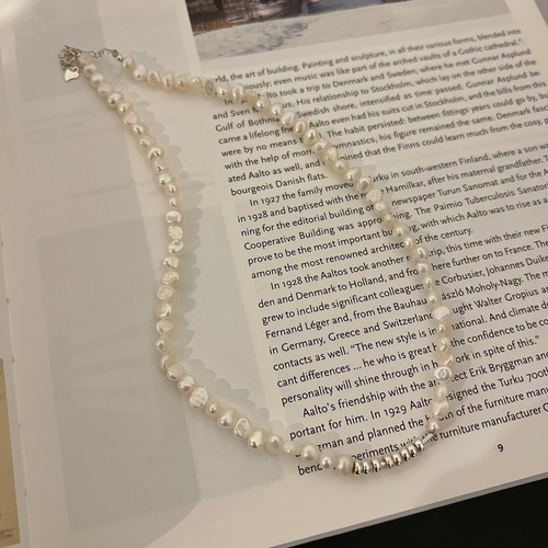S925 Pearl×Silver necklace (N30)