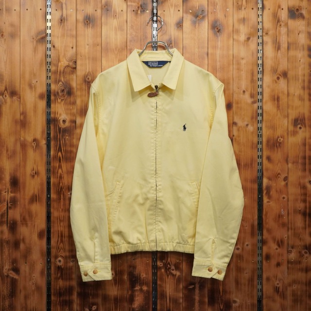 ralphlauren ドリズラージャケット　M/レモンイエロー　ラルフローレン　スイングトップ　スウィングトップ 90s