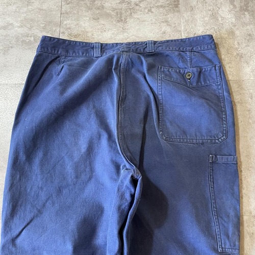 50-60s Vetra フレンチワーク コットン ブルー パンツ W32 詳細写真12