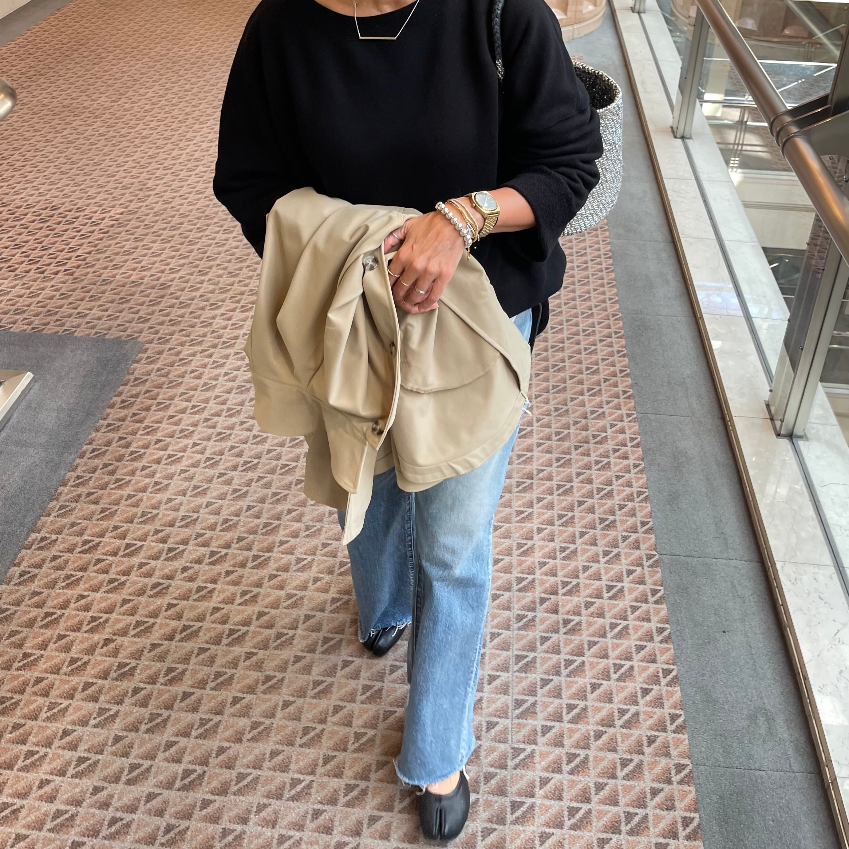 OVAL Shoulder Kago-Bag / WIDE SIZE / ポーチ付 | meong blue
