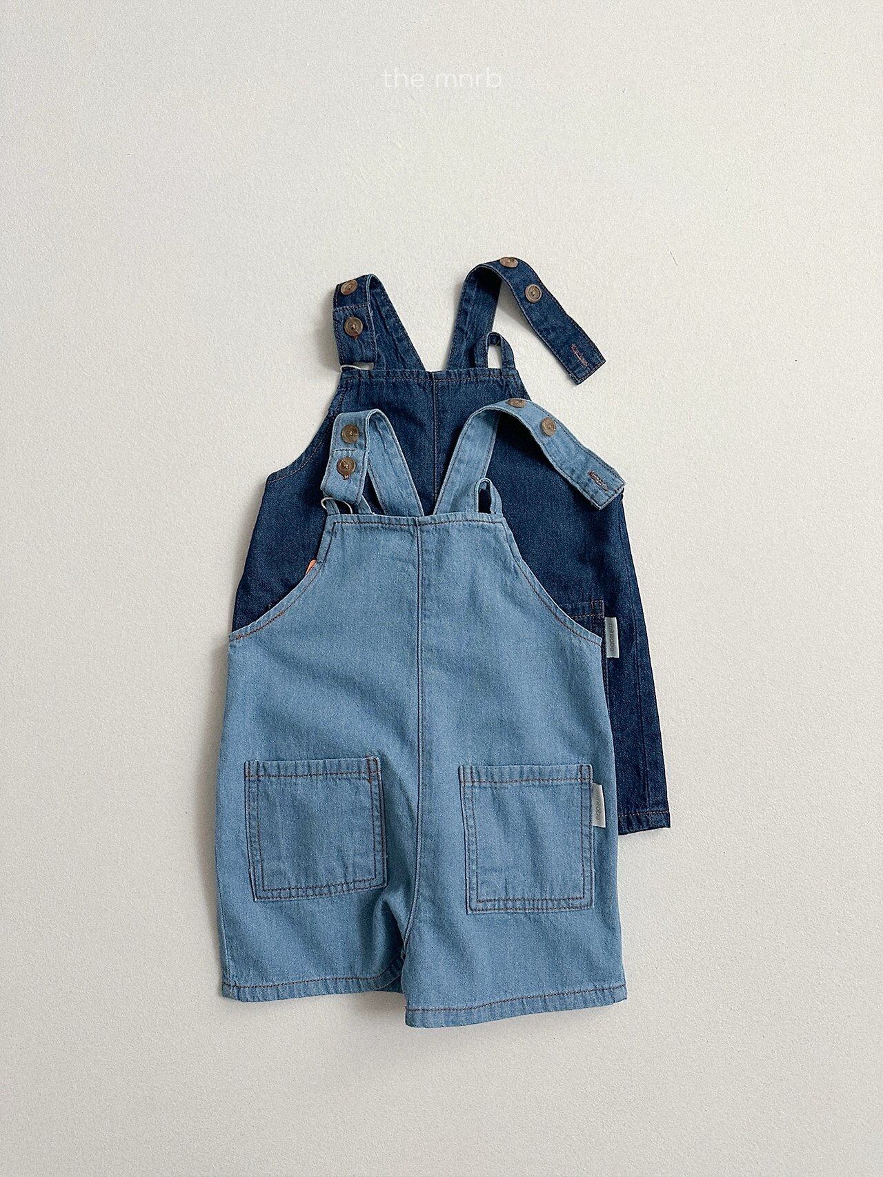 【早割予約】distressed denim overalls / minirobe