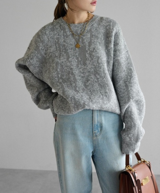 ジャガードニットセットアップ