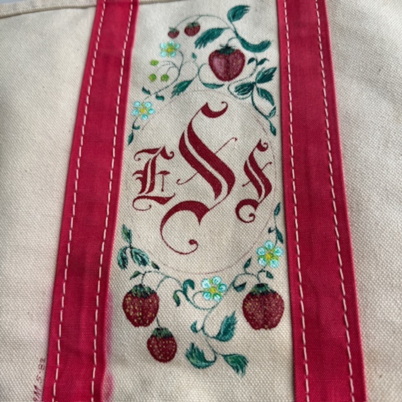 L.L.Bean ボートアンドトート ミディアム ローズレッド 70s 画像9