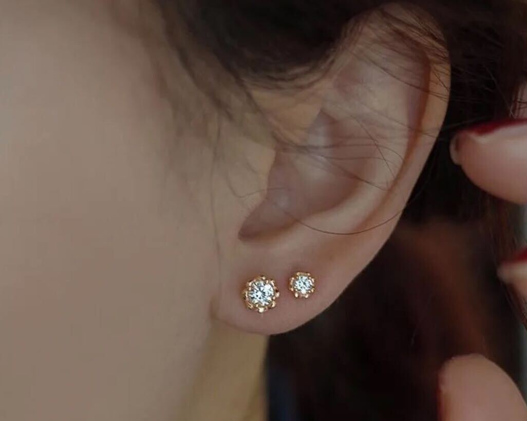 オンピアス / シャンパンゴールド ( 3mm / 5mm )