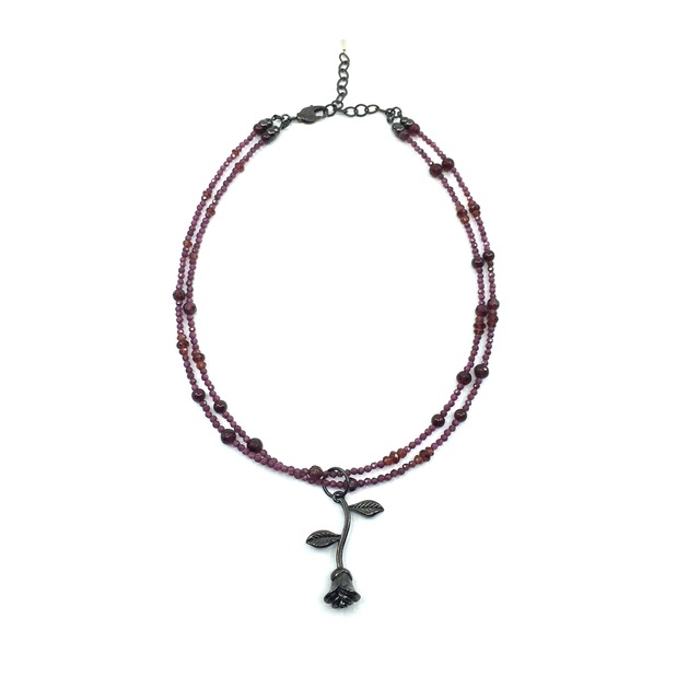 【2023 1st】gunda<ガンダ>CARINA NECKLACE/Garnet [カリーナ ネックレス/ガーネット]