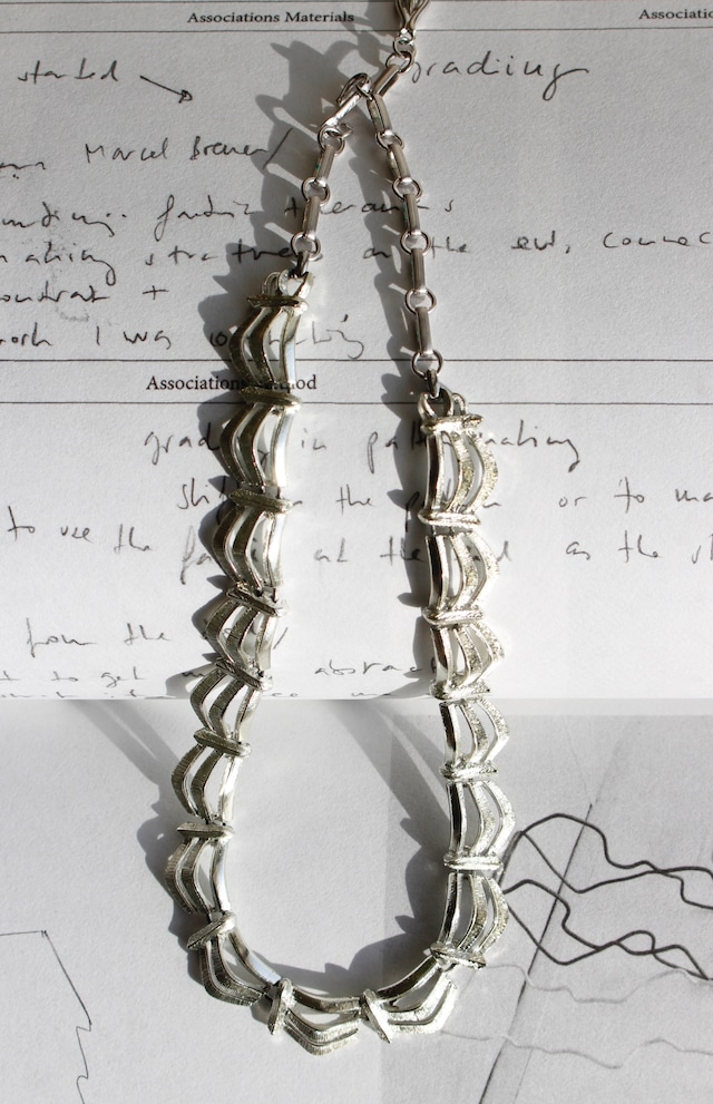 Vintage Coro Silver Tone Metal Link Choker Necklace