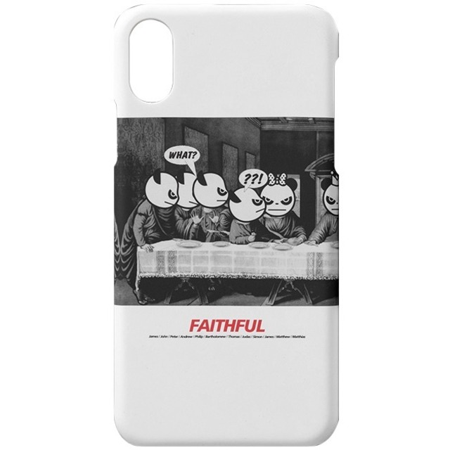 SALE【HIPANDA ハイパンダ】iPhone ケース LAST SUPPER PARODY iPhone XS MAX CASE / WHITE