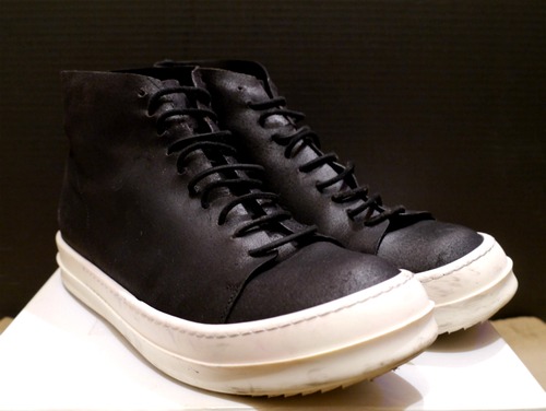 レア◆Rick Owens リックオウエンス VICIOUS DUNK レザー スニーカー 40.5 黒◆