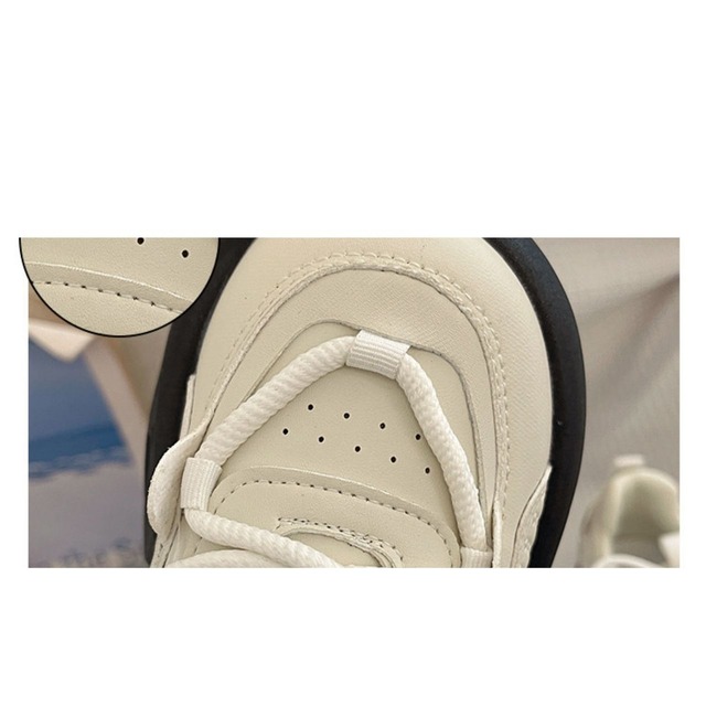 ウェーブソールプラットフォームスニーカー 2col   R01563