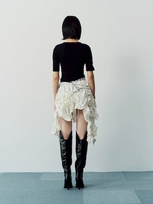 【26SS】Create Clair クリエイトクレイル / SMOCKING VEILL SKIRT