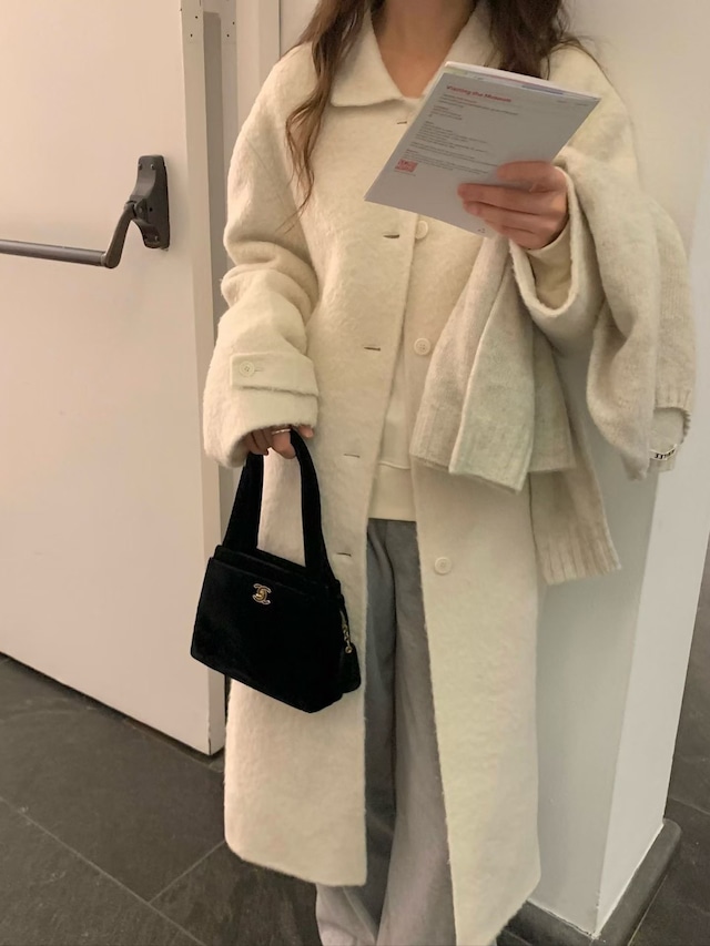 (予約) vegetable / Suri alpaca handmade coat