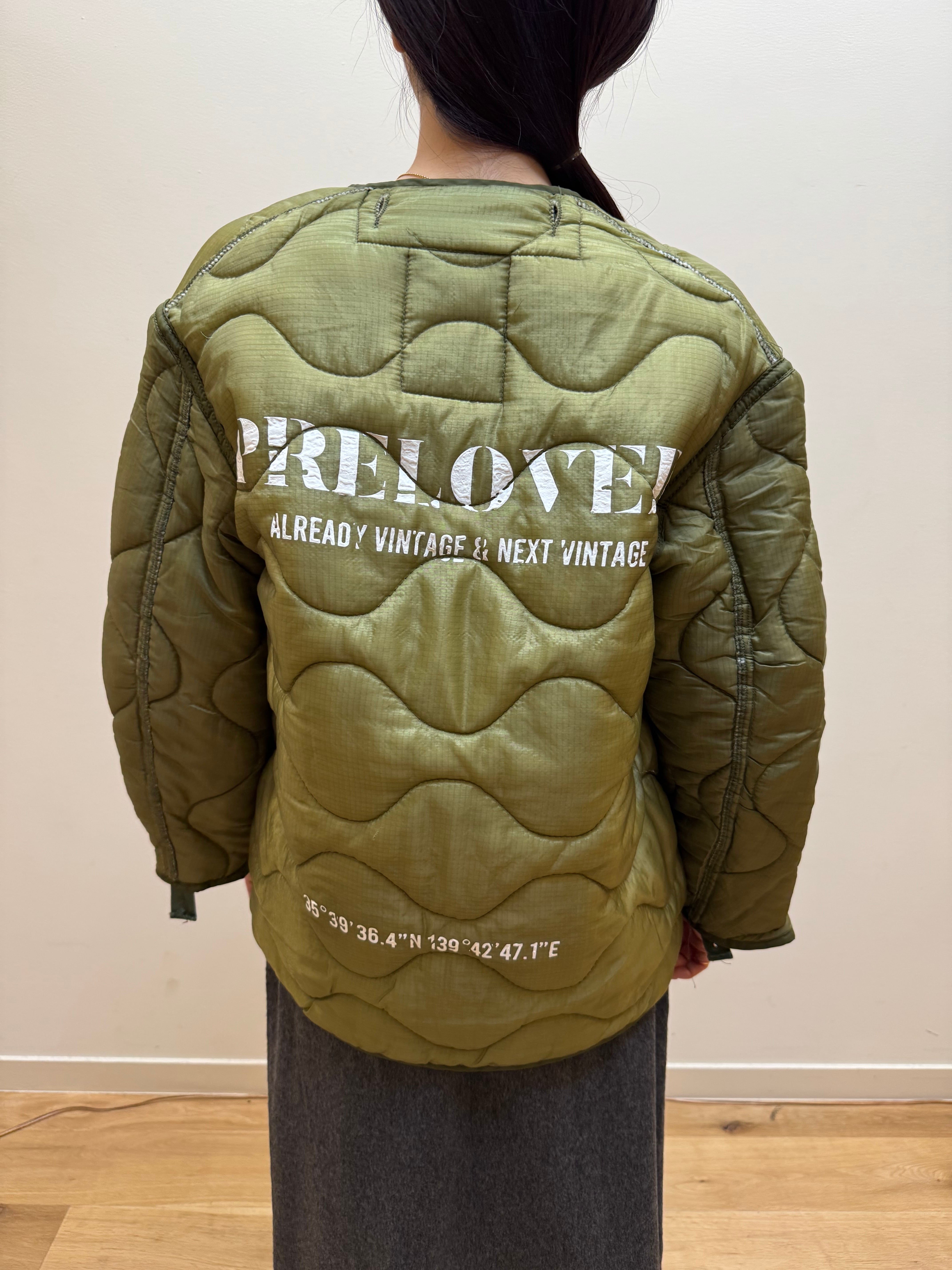 JK4-8 REMAKE QUILTING JACKET -KHAKI-✳︎