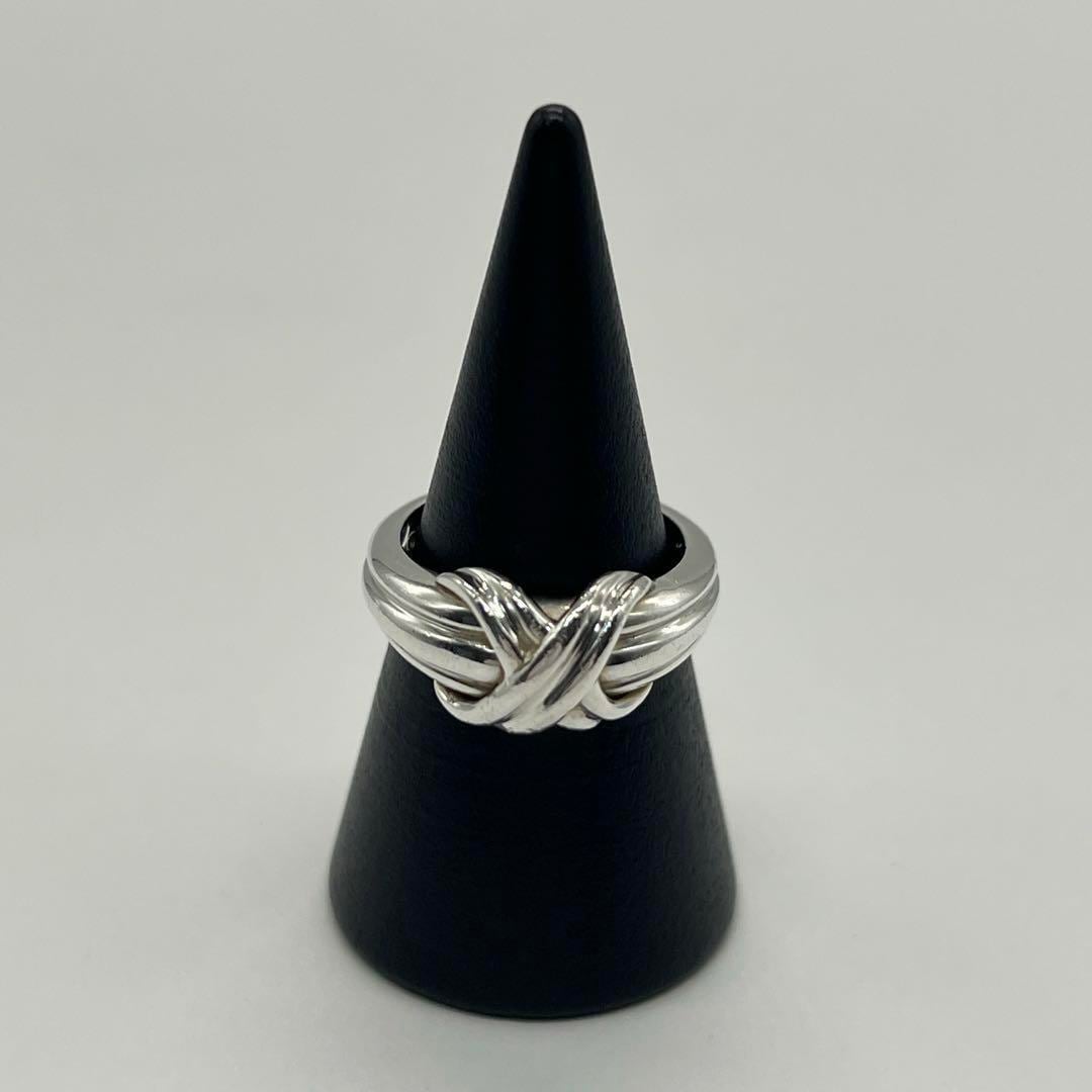 ティファニー TIFFANY シグネチャークロス リング 10号 SV925 オールド