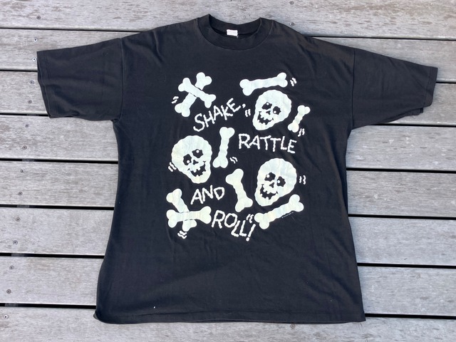 70s SHAKE RATTLE AND ROLL GLOW IN THE DARK TEE