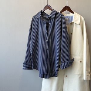 ストライプ 長袖 シャツ 3col M 11312