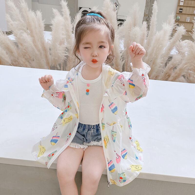 [子供服] アイスキャンディデザインがかわいいUV対策 薄手ウィンドブレーカー 韓国子供服 66620414