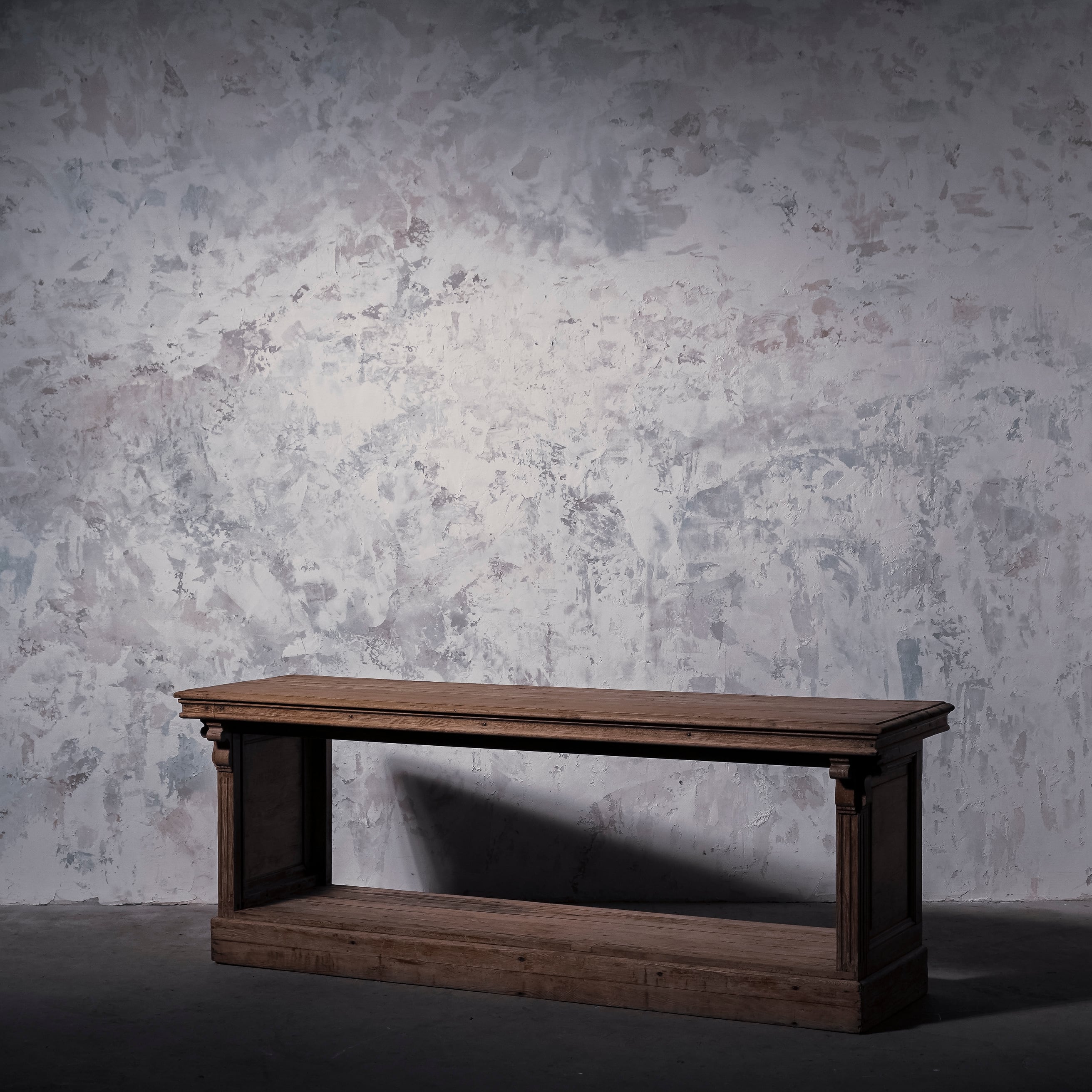 カウンター/空間装飾/ディスプレイ/花台/アンティーク/パイン材/店舗什器/作業台/ディスプレイ台