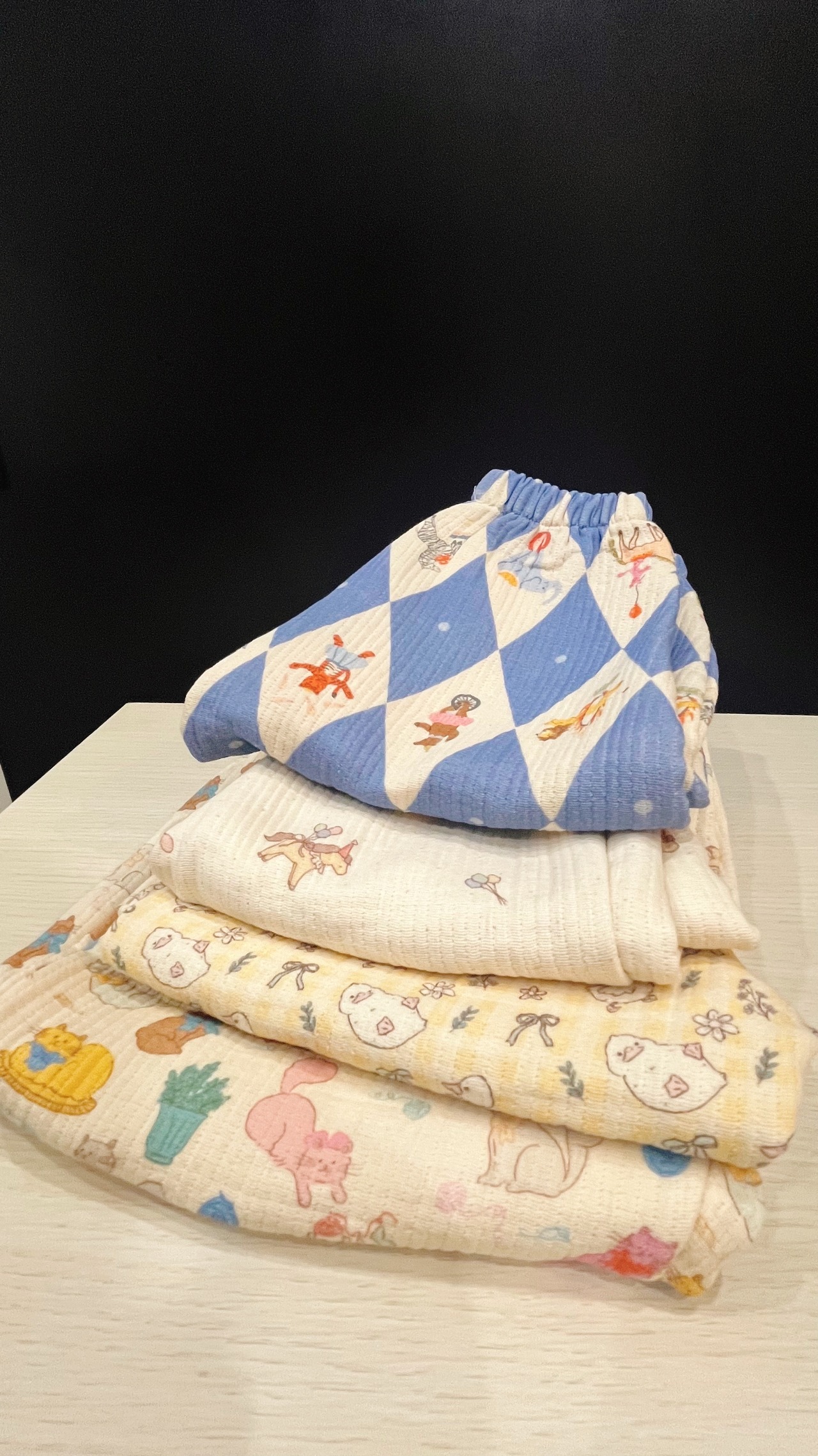 【Rica】 ふっくらガーゼコットンパンツ／サーカス（80–120cm） - 4