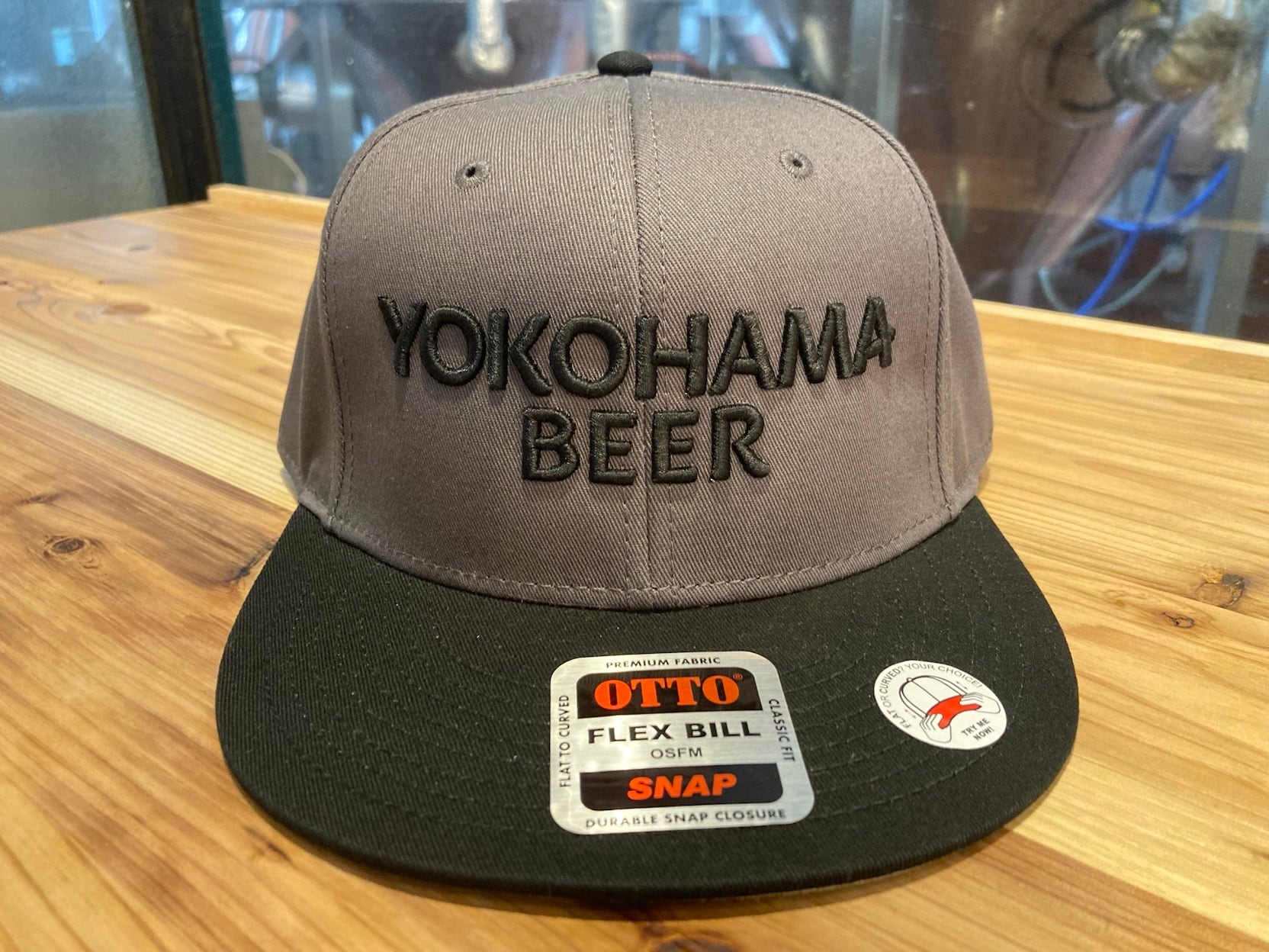 OTTO YOKOHAMA BEER ロゴキャップ【GRAY×BLACK】