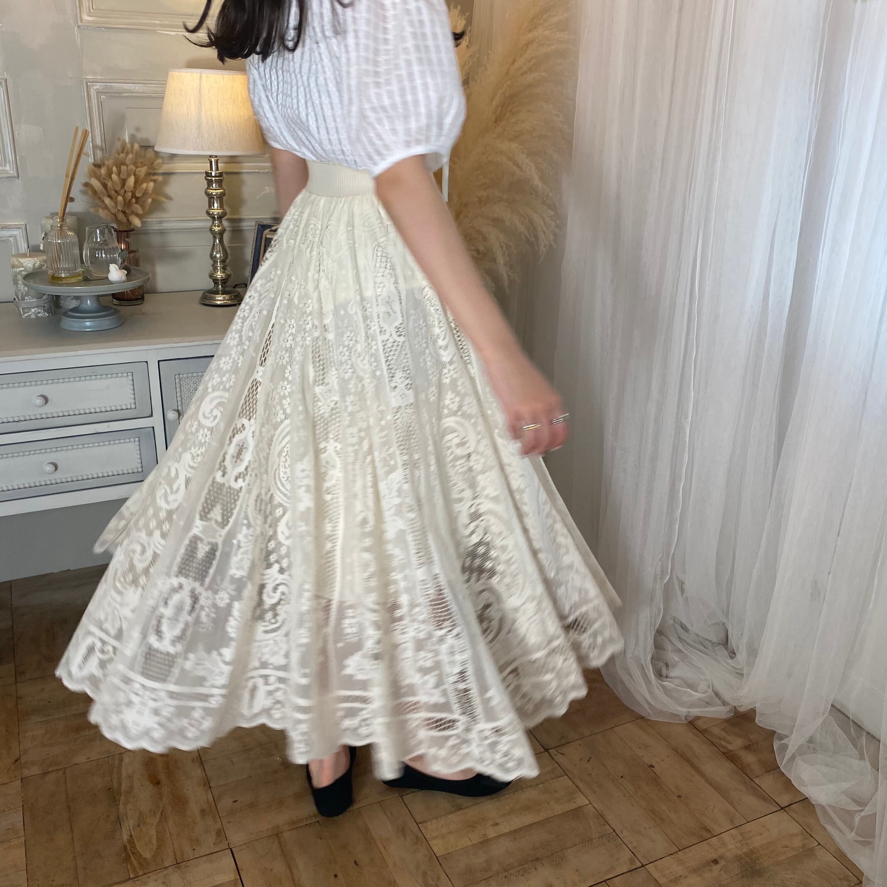 lace long skirt