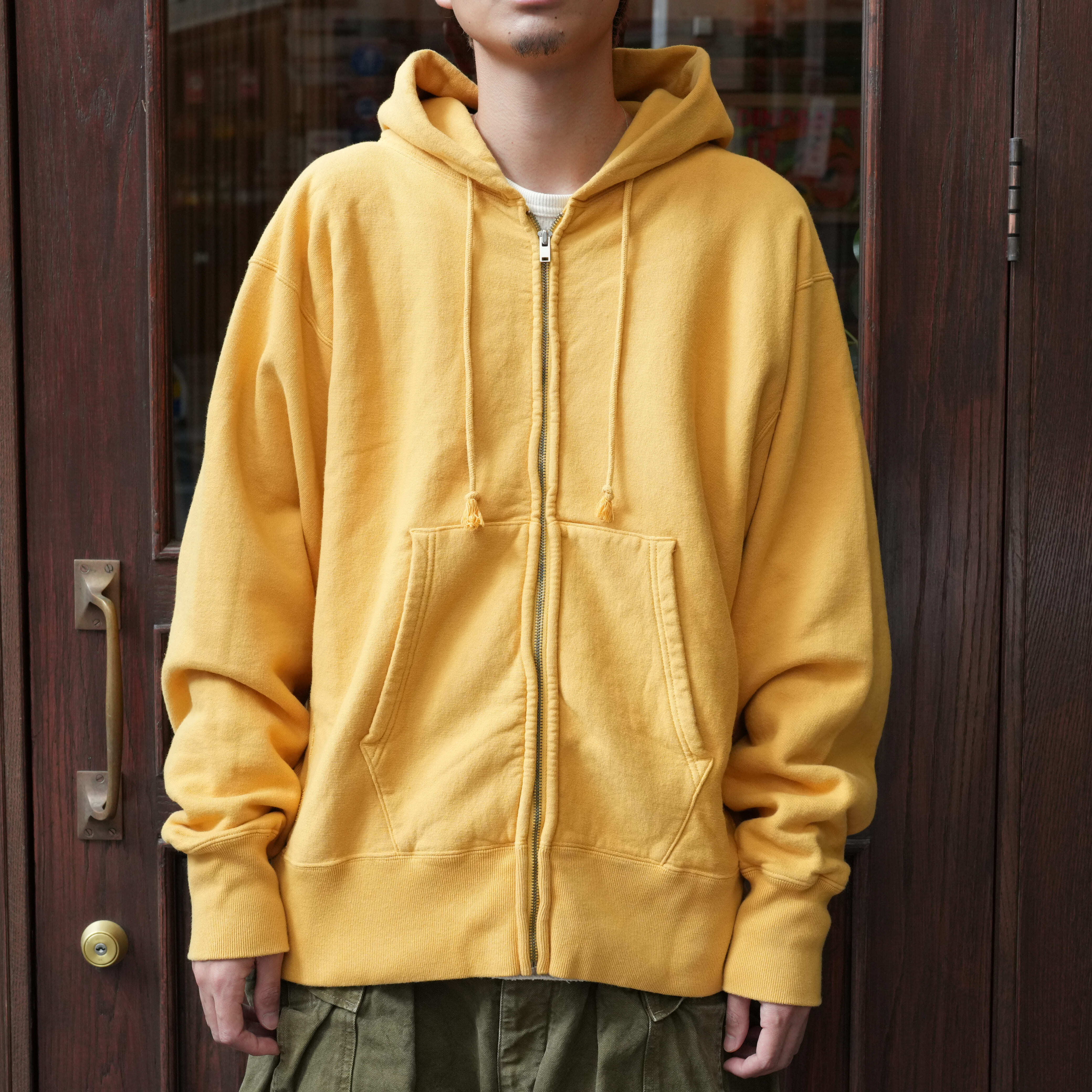KAPTAIN SUNSHINE(キャプテンサンシャイン) 25AW "Front Zipper Hoody" -YELLOW-
