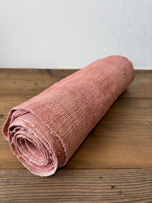ざっくり 草木染ヘンプロール その８ 麻布