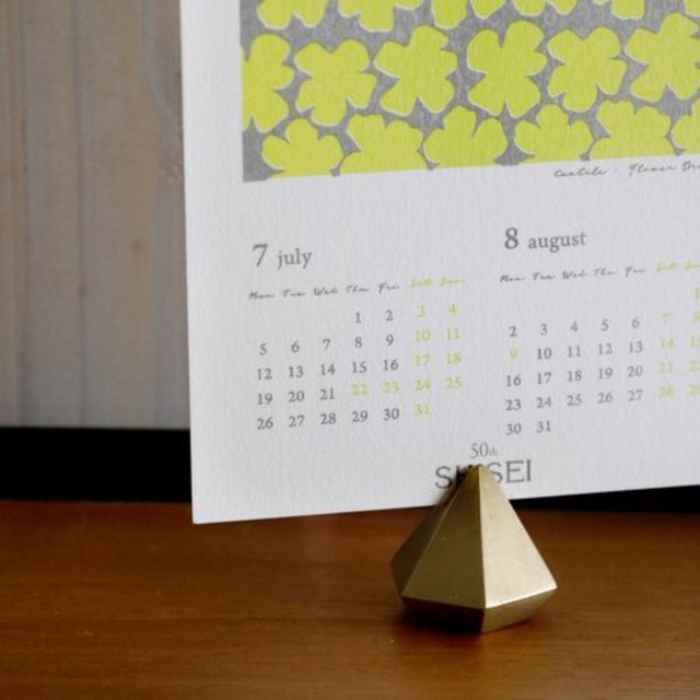 【 完売 】 BRASS カードスタンド｜Horn Please MADE 真鍮製 ゴールド