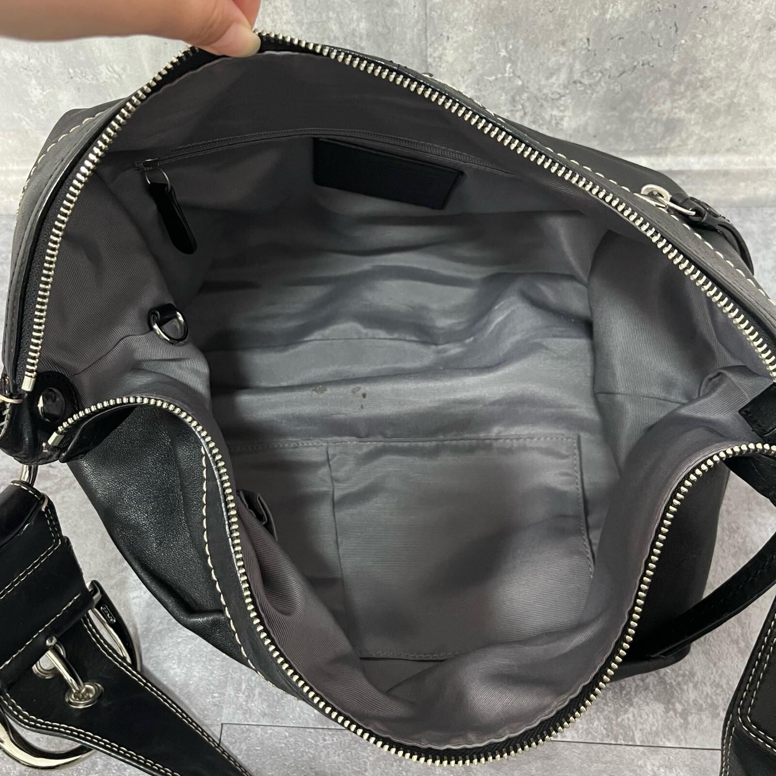 COACH】コーチ ショルダーバッグ ブラック レザー F13731 レディース