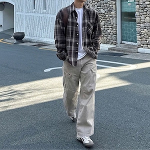 ベージュワークルーズデニム　1262
