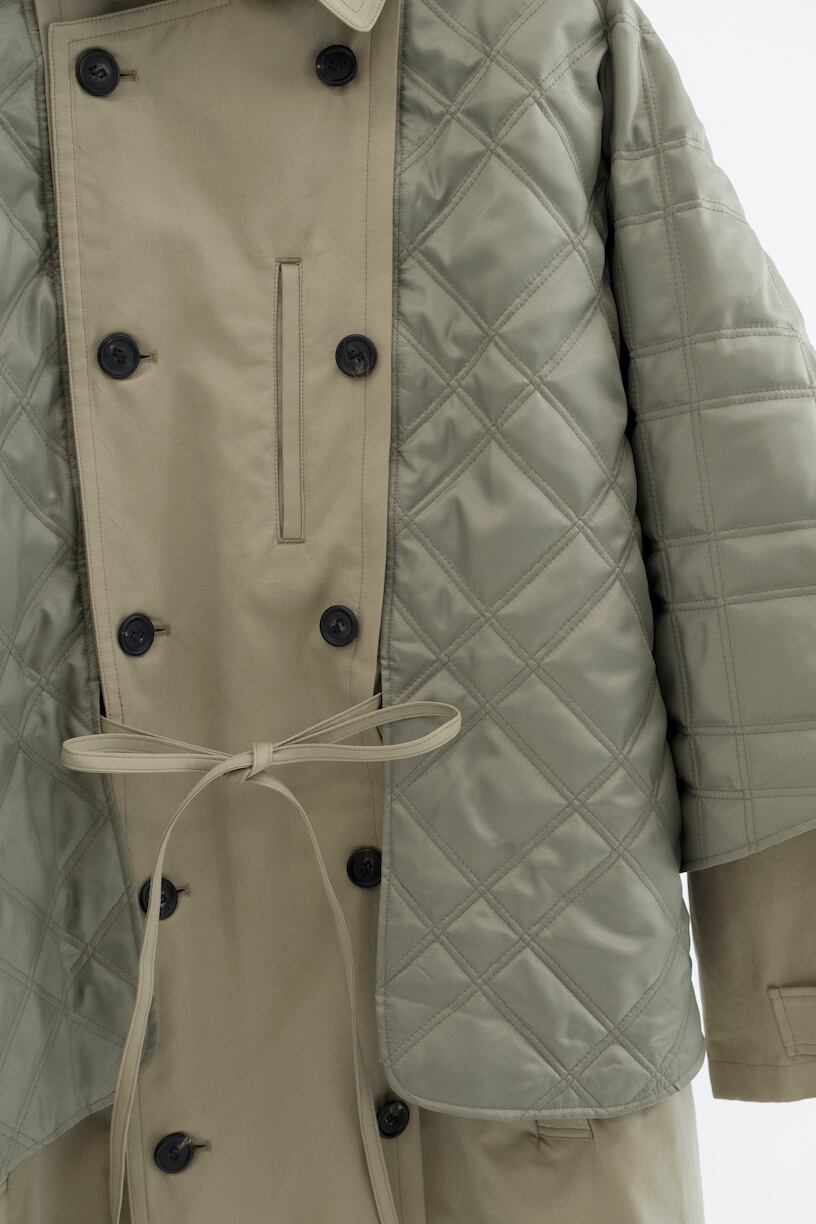 24AW】SOSHIOTSUKI LINING CAPE TRENCH COAT (BEIGE) S24AW13CT