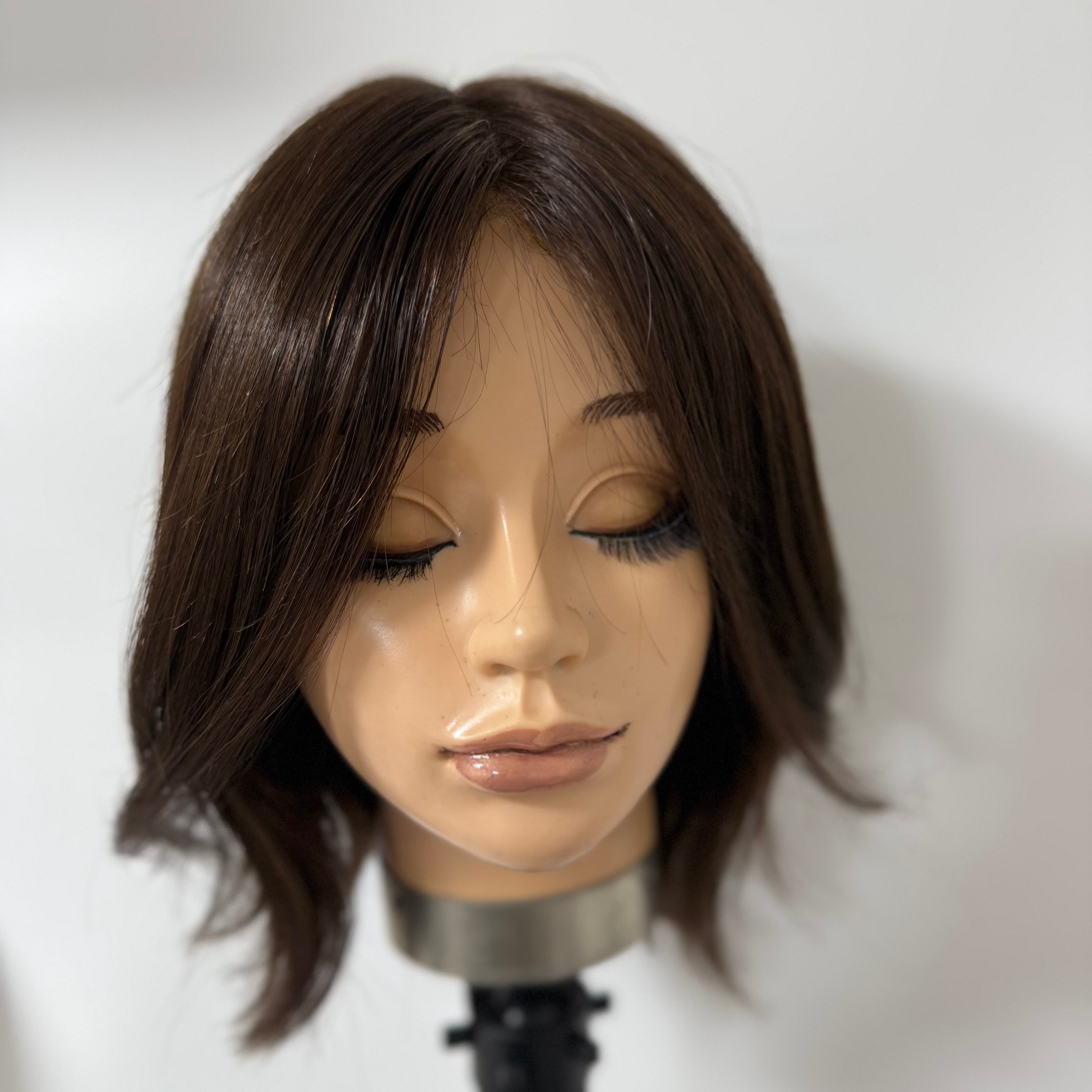 1点物 3DウィッグPlus ナチュラルブラウン系 百合子ウィッグレミー人毛