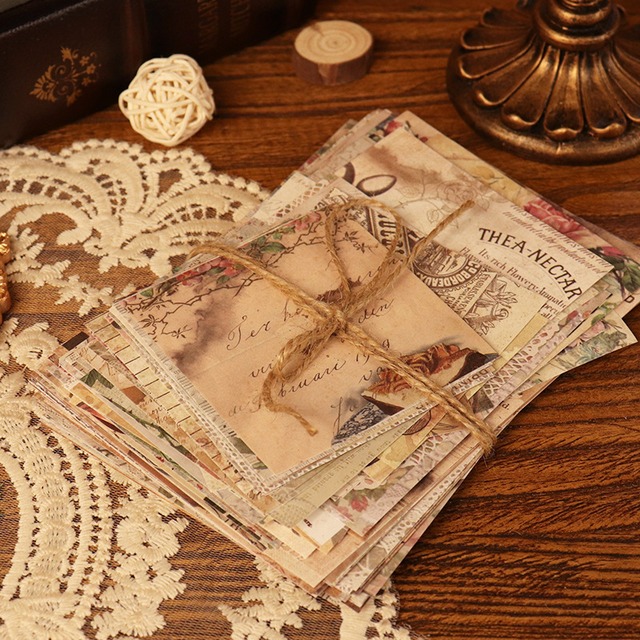 ヴィンテージ風素材紙セット120枚入り　人间旧事（The Old Stories）シリーズ【陌墨(MO-CARD)】[MC-17]
