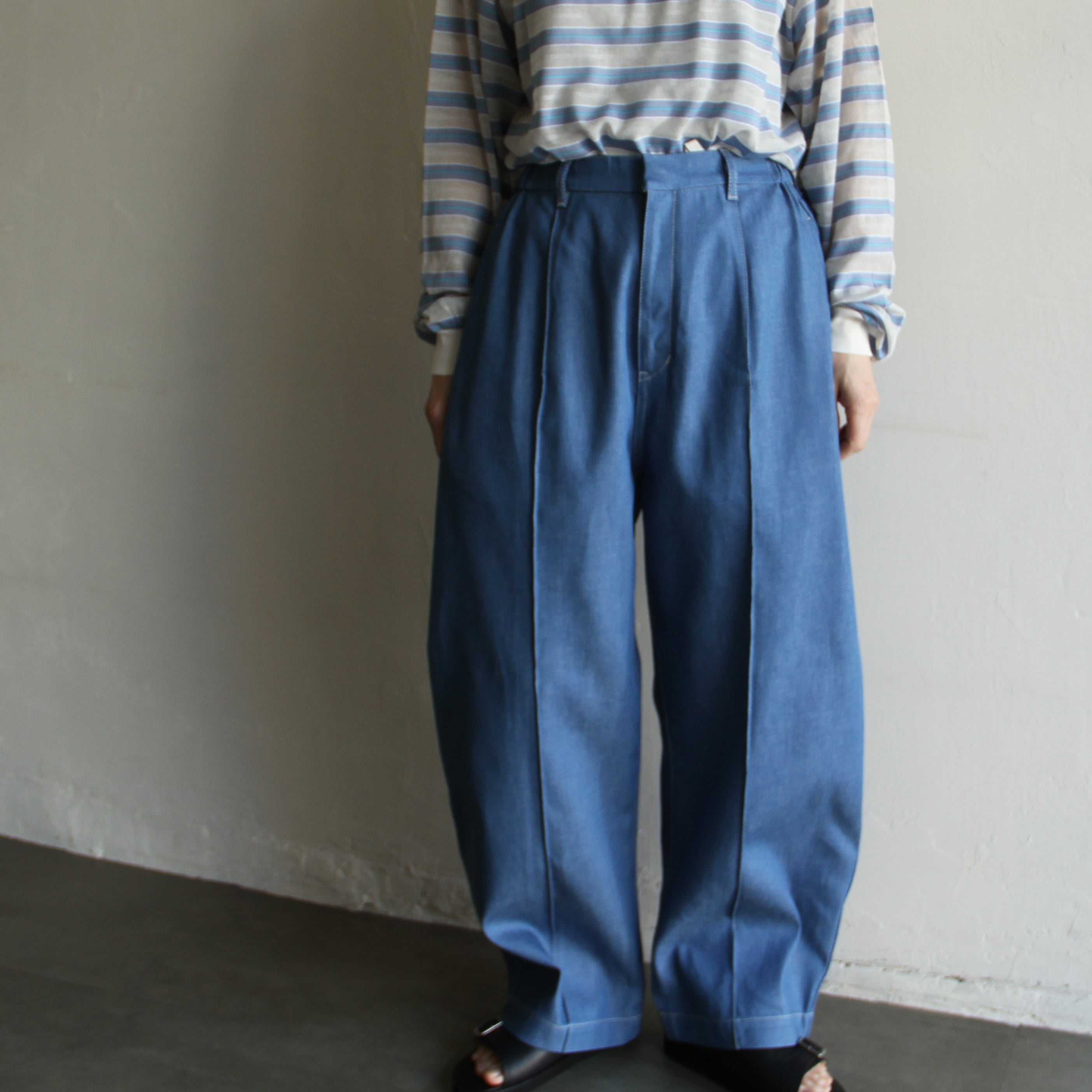 【土日セール】TENNE HANDCRAFTED MODERNシャーリングパンツ TENNE HANDCRAFTED MODERN Curve pants | Terminal