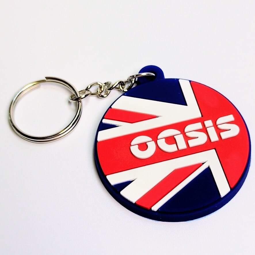 ♧ 送料無料！ ★ラバーキーホルダー★〘5227〙 【 Oasis（ オアシス ）】 〚アメリカン雑貨 アメトイ〛